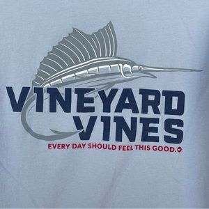 Vineyard Vines Grey Sailfish L/S Pocket Tee S